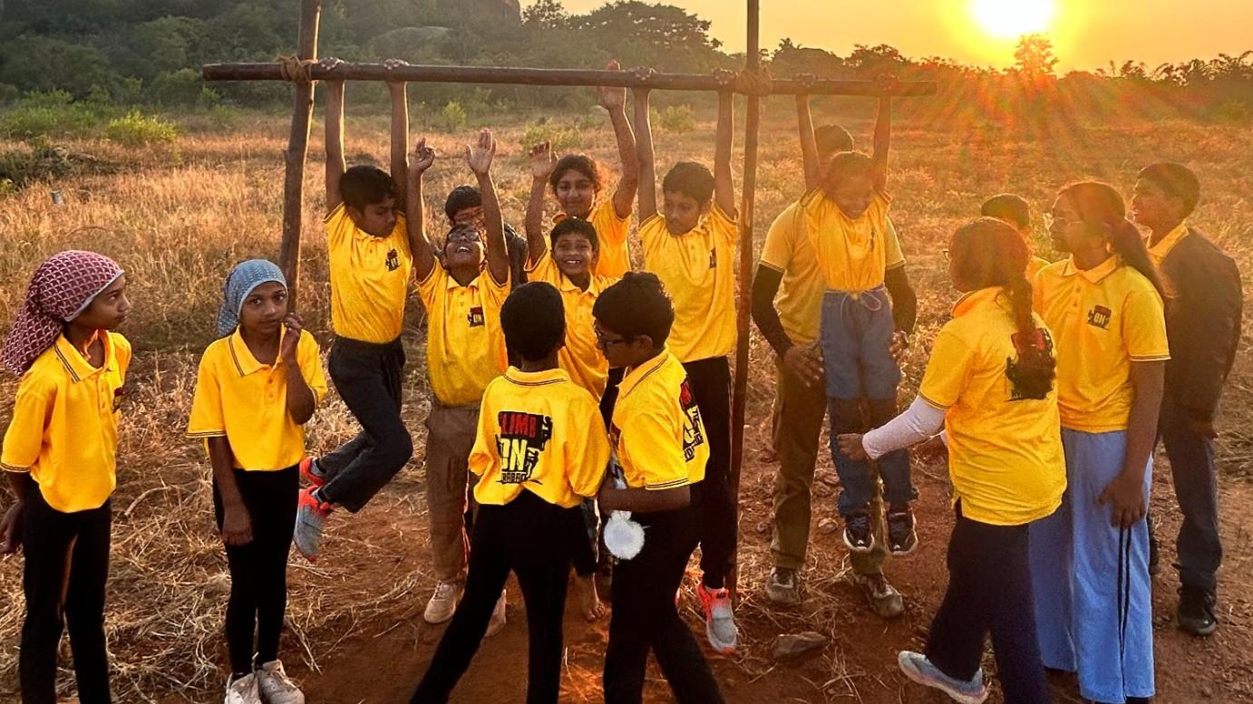 Children taking part in Kids Boot Camp